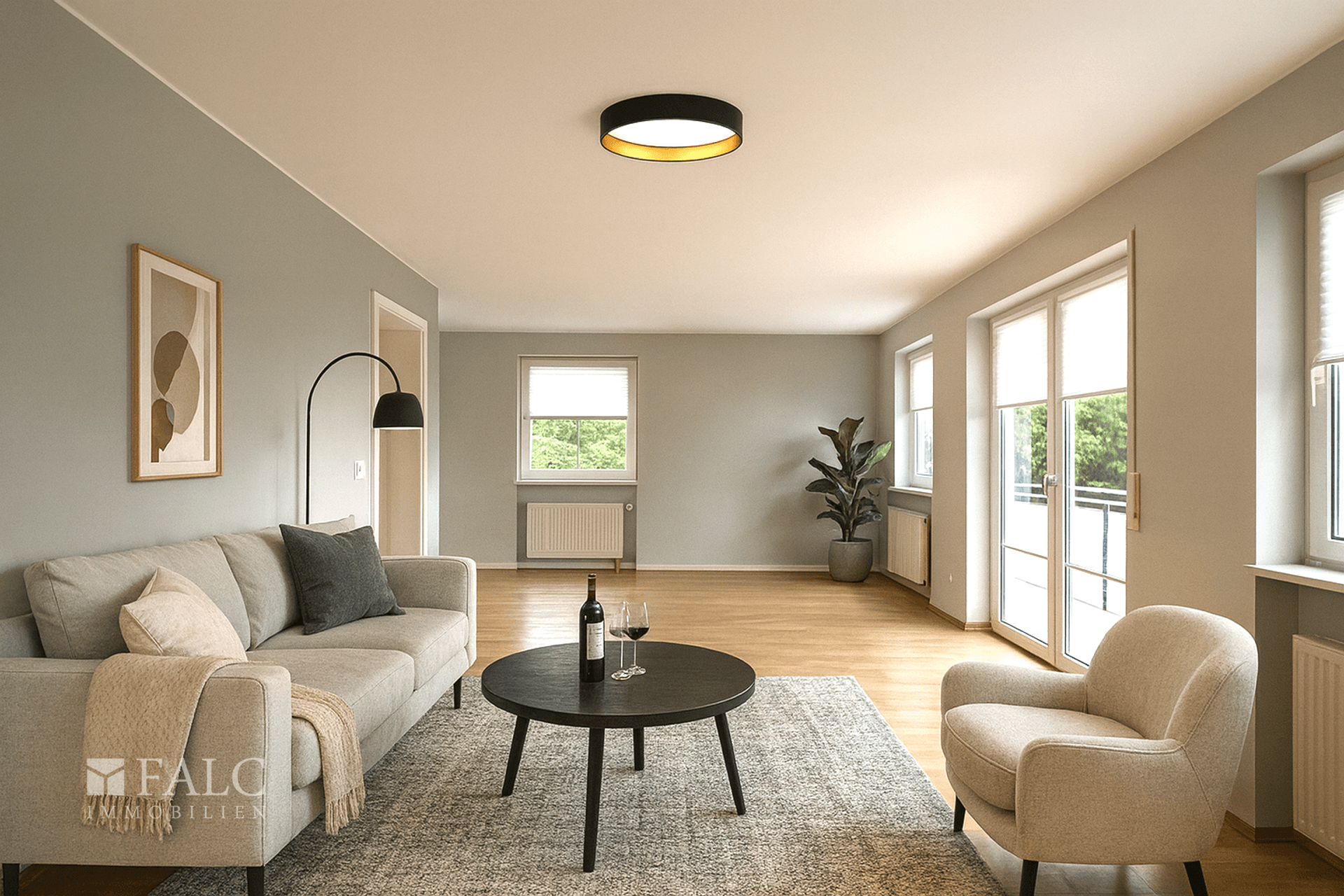 Wohnzimmer Einrichtungsbeispiel 2